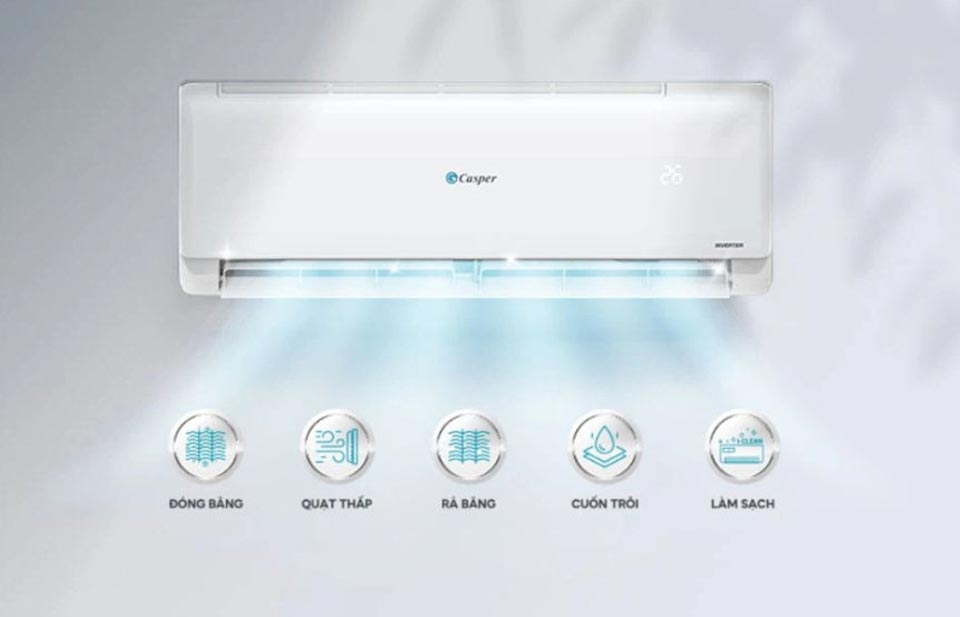 Máy lạnh Casper Inverter 1.5 HP (12000 BTU) GC-12IS35