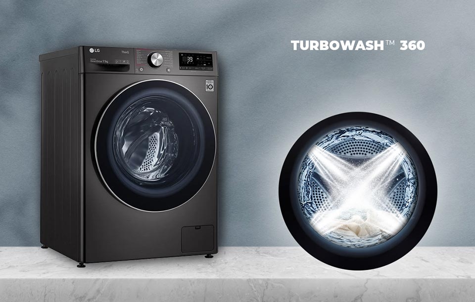 Máy giặt LG TurboWash 360 với công nghệ TrueSteam