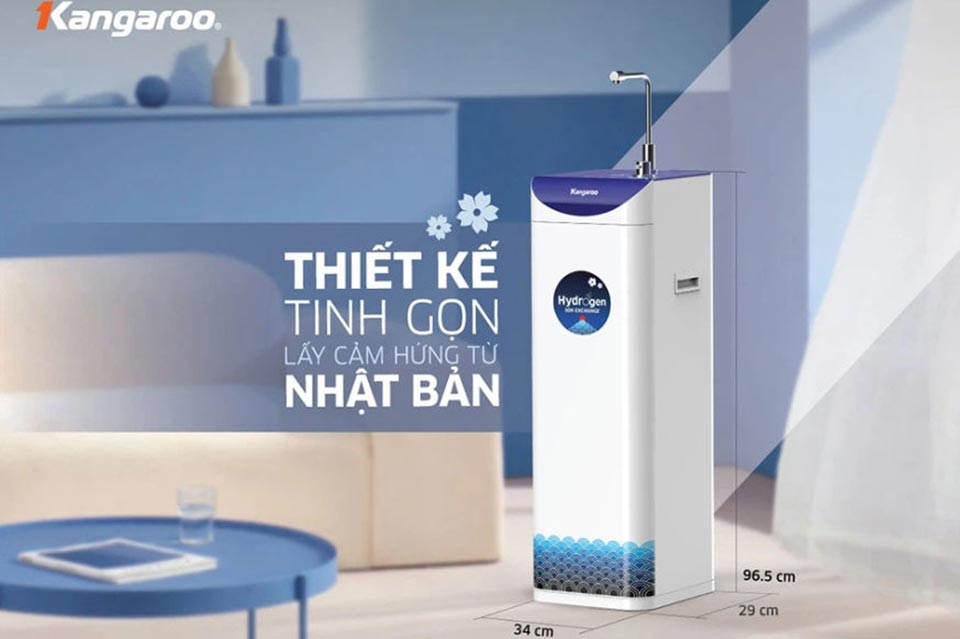 Máy lọc nước nóng lạnh RO Hydrogen Kangaroo 7 lõi KG10A7S