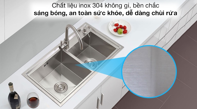 Top bồn rửa chén inox 304 - Ảnh 4