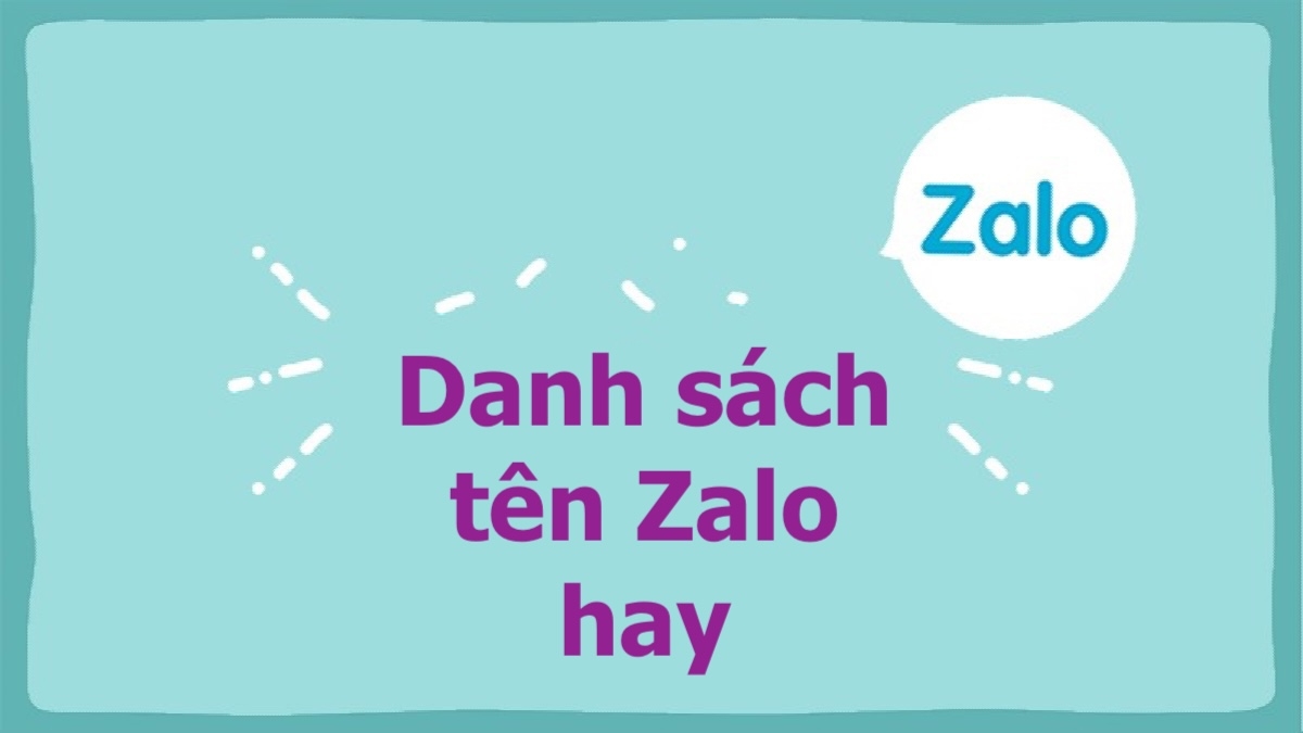 tên zalo hay - hình 1