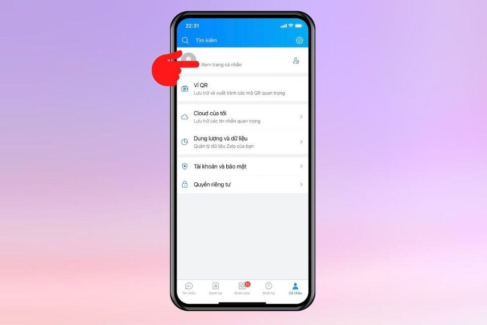 Cách đổi tên Zalo trên iPhone 2