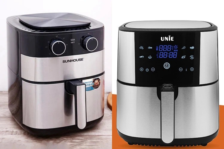 So sánh nồi chiên không dầu Unie và Sunhouse (hình 7)