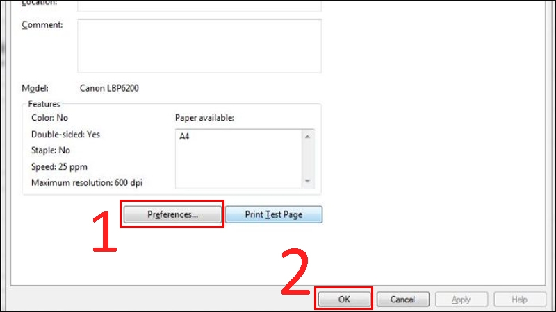 Lỗi máy in chỉ in được 1 trang 5
