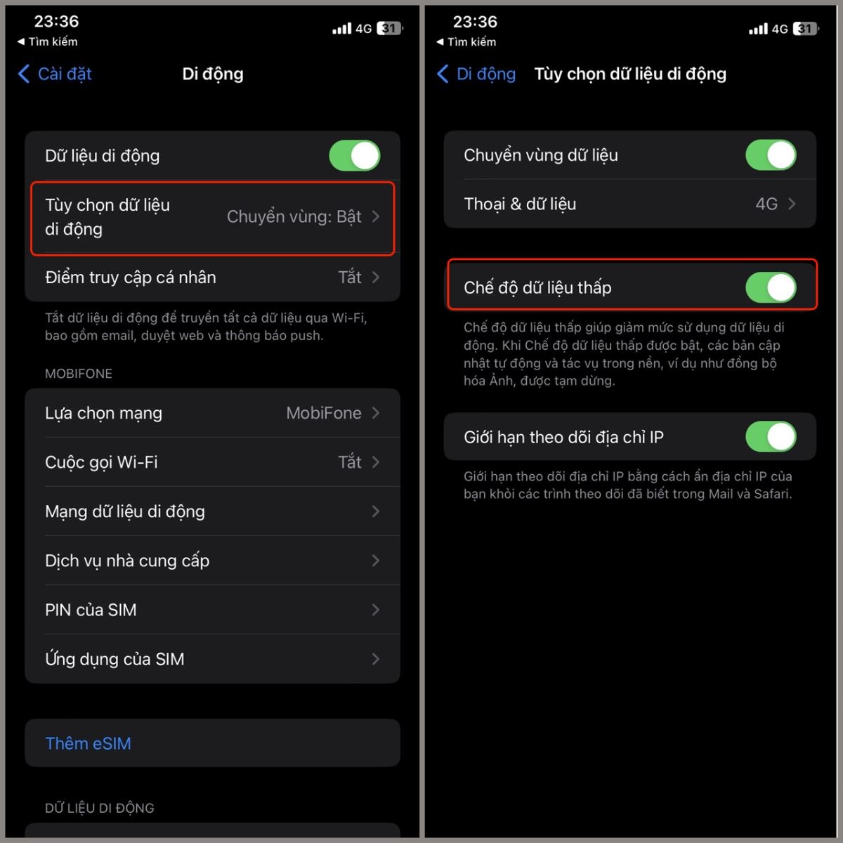 cài đặt mạng dữ liệu cho iPhone - hình 5