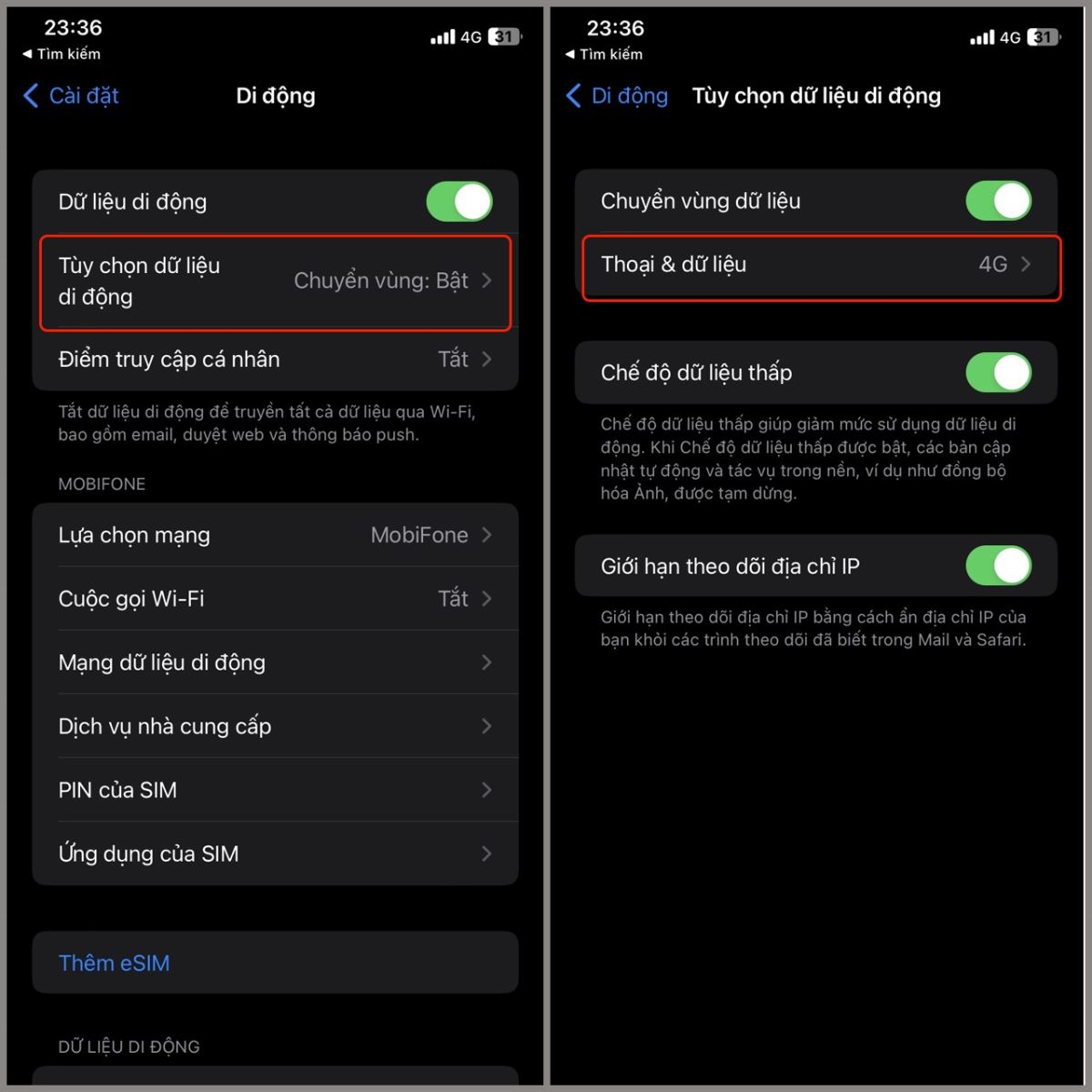 cài đặt mạng dữ liệu cho iPhone - hình 8
