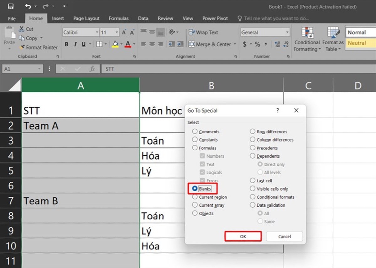cách đánh số thứ tự không liên tục trong excel - hình 3