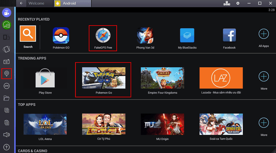 Thao tác tham gia game đơn giản