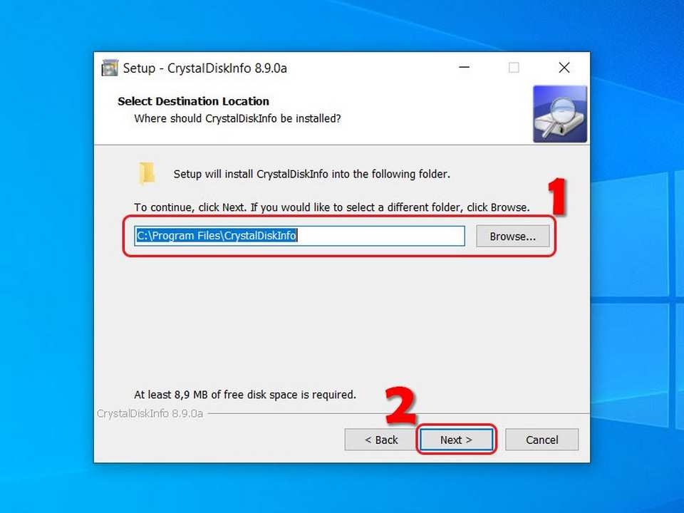 Xác định thư mục cần lưu trữ