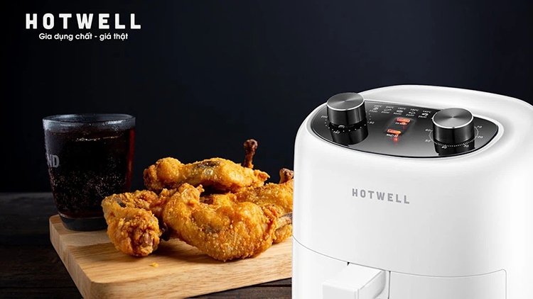 So sánh nồi chiên không dầu Hotwell và Xiaomi (hình 3)
