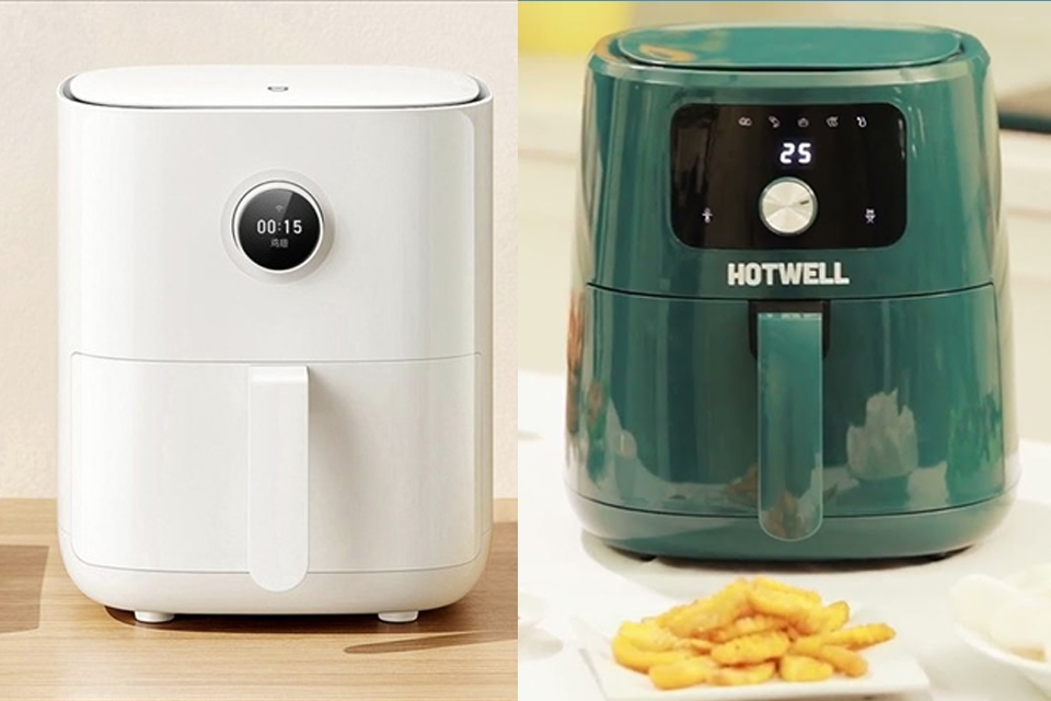 So sánh nồi chiên không dầu Hotwell và Xiaomi (hình 8)