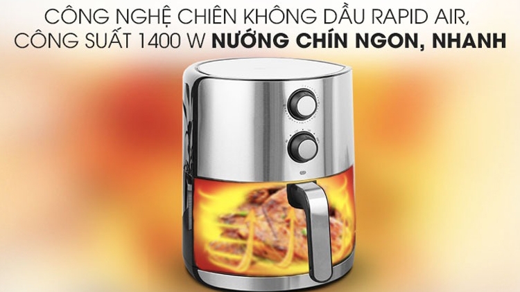 So sánh nồi chiên không dầu Mishio và Sharp (hình 3)