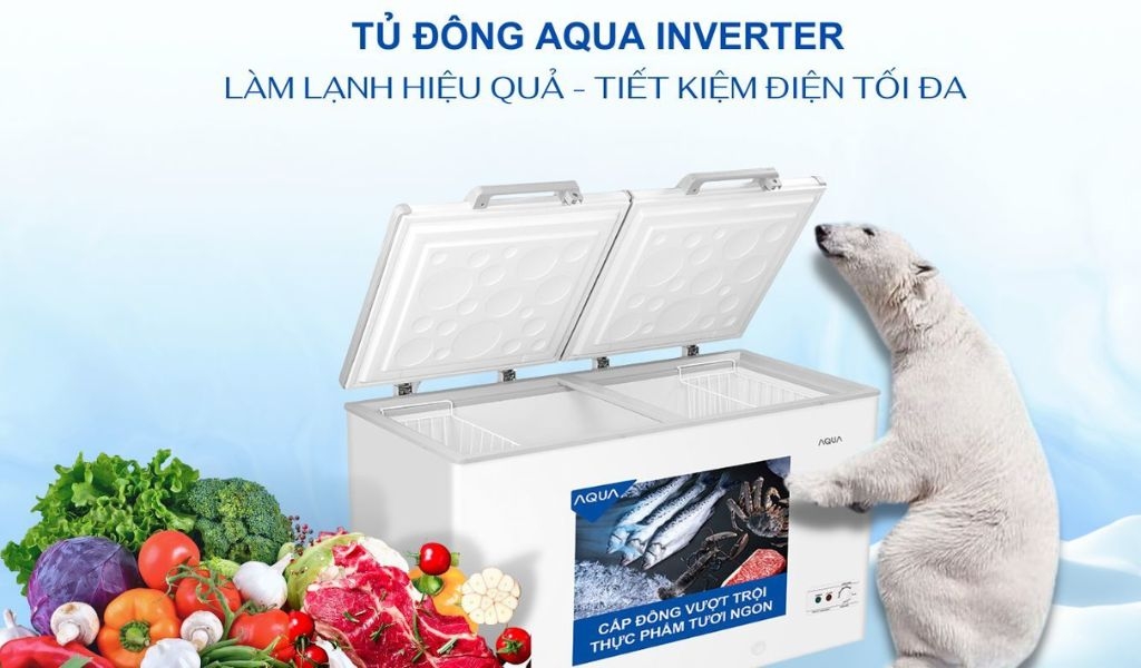Tính năng tiết kiệm điện trên tủ đông Aqua
