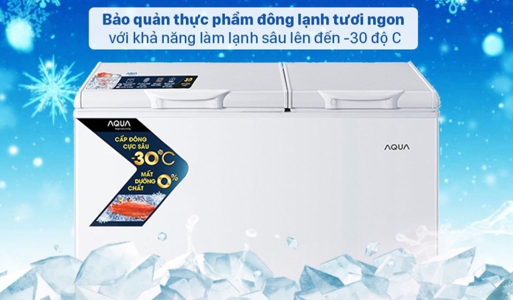 Khả năng trữ đông trên tủ đông AQUA
