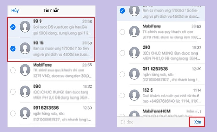 Xoá các cuộc hội thoại (Hình 2)