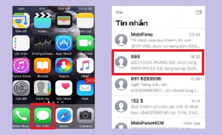 Xoá từng nội dung tin nhắn (Hình 1)