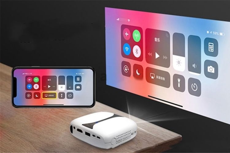 Sử dụng iPhone phản chiếu hình ảnh lên máy chiếu