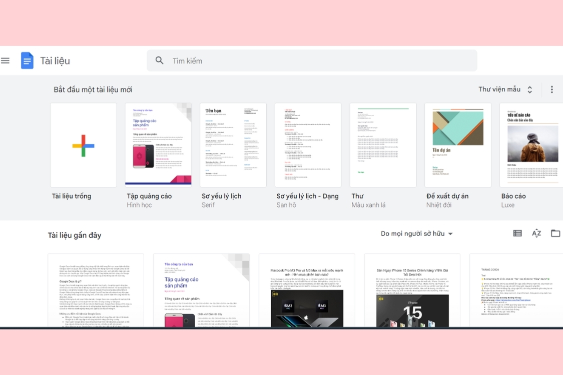 Cách truy cập vào Google Docs 