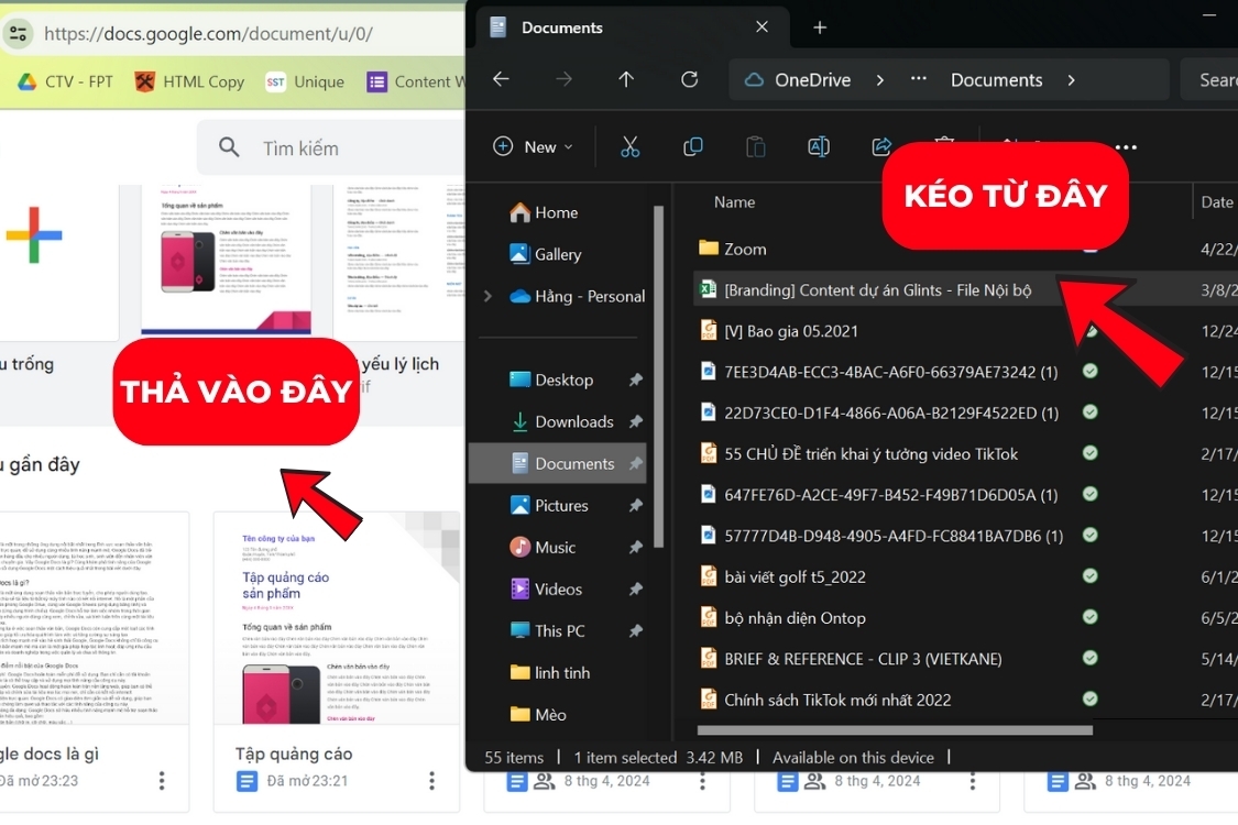 Cách tải files từ máy lên Google Docs
