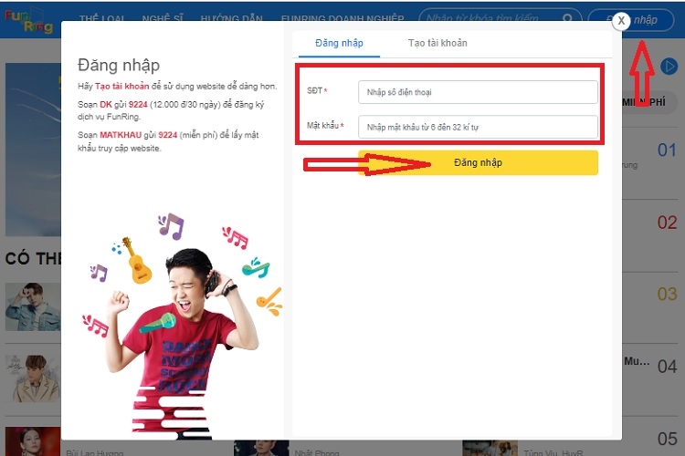Kiểm tra online trên trang Funring (Hình 1)