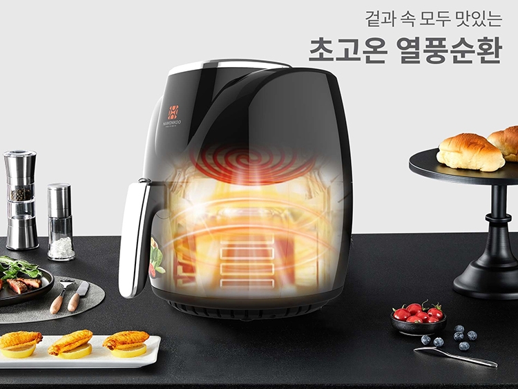 So sánh nồi chiên không dầu Hawonkoo và Xiaomi (hình 2)
