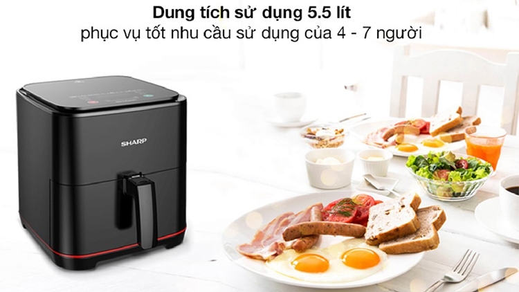 So sánh nồi chiên không dầu Magic và Sharp (hình 7)