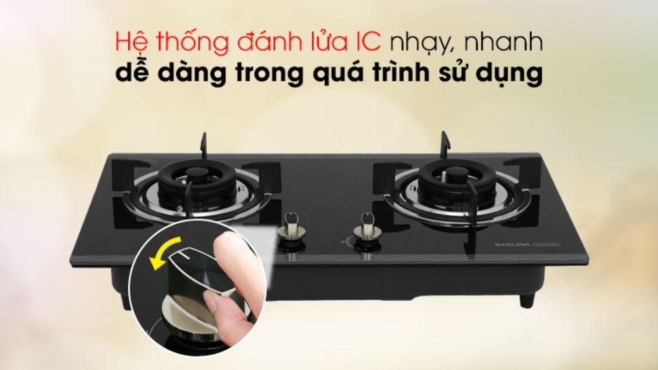 Bếp ga âm Sakura SG-2530GB