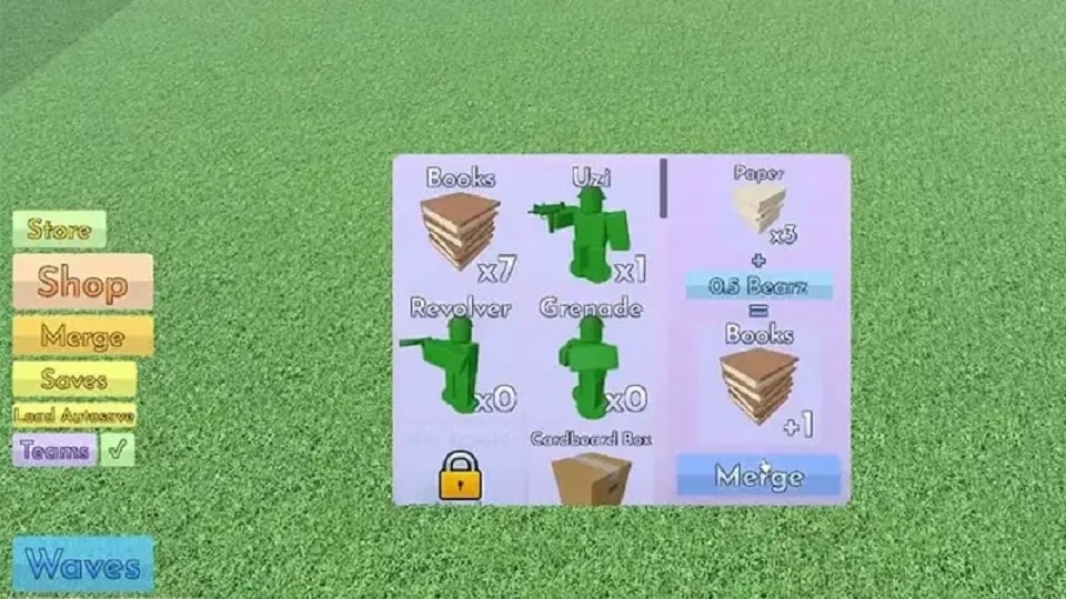 Những vật phẩm miễn phí có thể nhận được khi nhập code Toy Soldierz