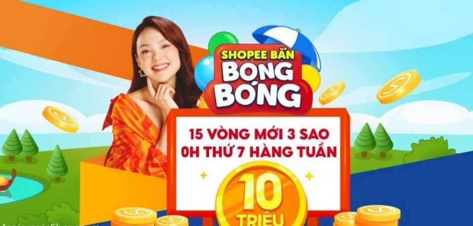 Phần thưởng của game bắn bóng Shopee