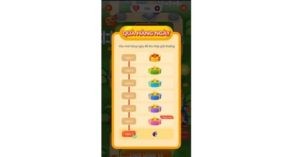 Nhiều phần quà mỗi ngày được tung ra trong game