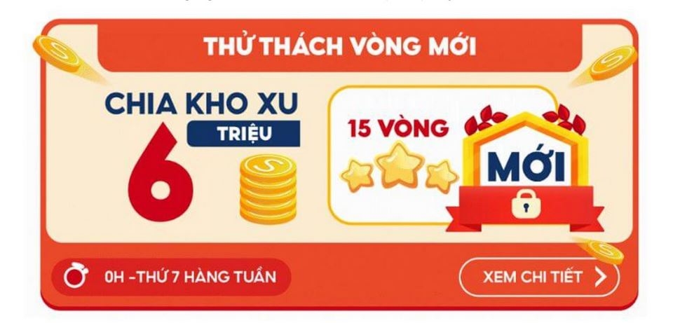 Thử thách vòng mới trong game