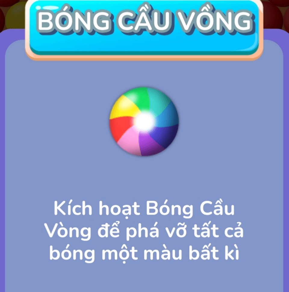 Bóng cầu vồng trong game như thế nào?