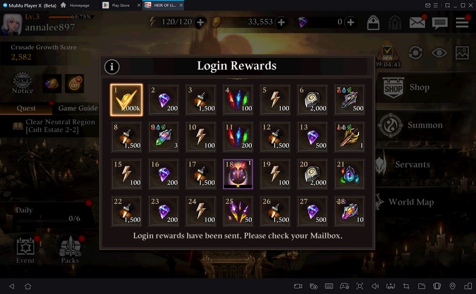 Mẹo săn lùng mã code Heir of Light mới nhất