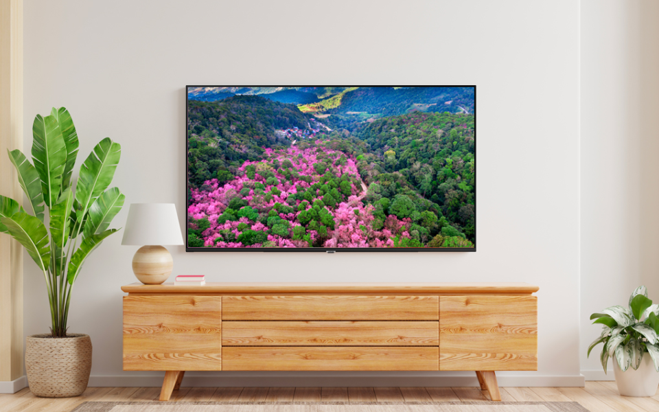 Kích thước màn hình của tivi đa dạng từ 32 đến 75 inch