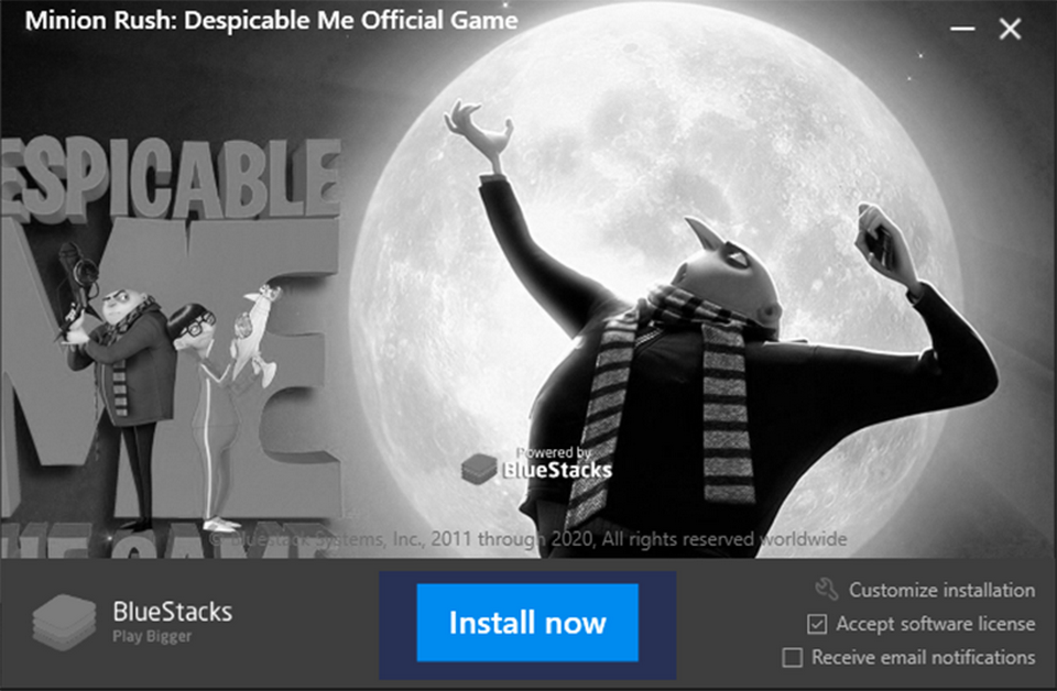 Điều kiện bắt đầu cài đặt