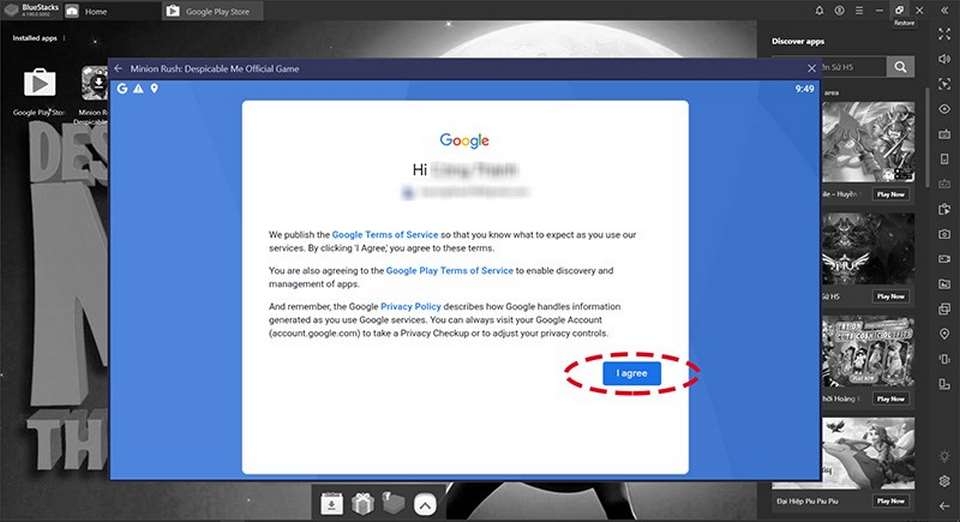 Đồng ý với các điều khoản dịch vụ