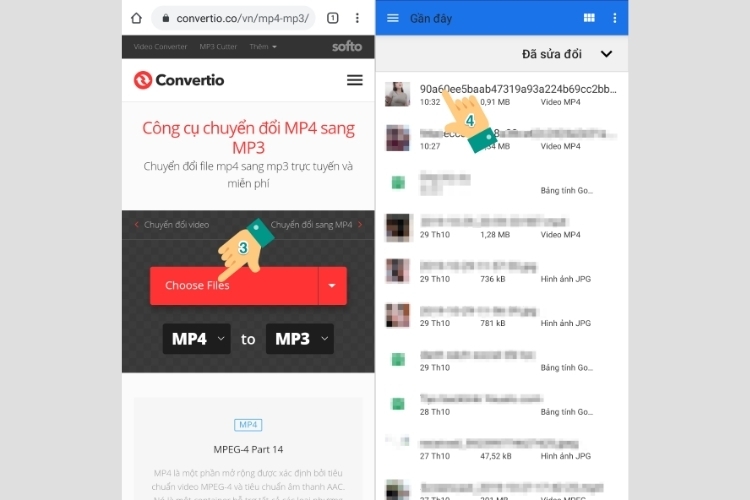 Nhấn vào video TikTok vừa tải về