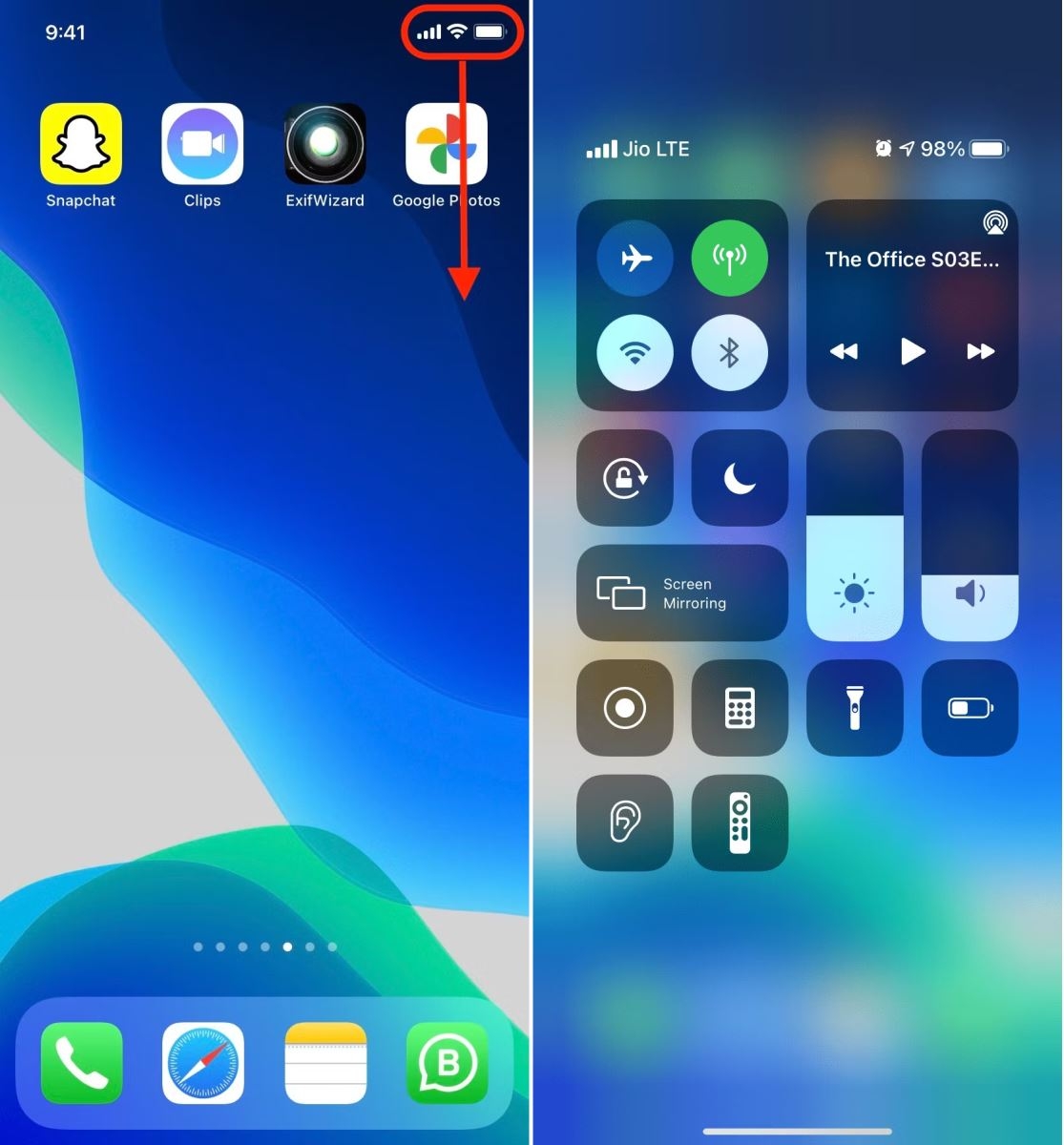 Cách bật trung tâm điều khiển trên iPhone - hình 1