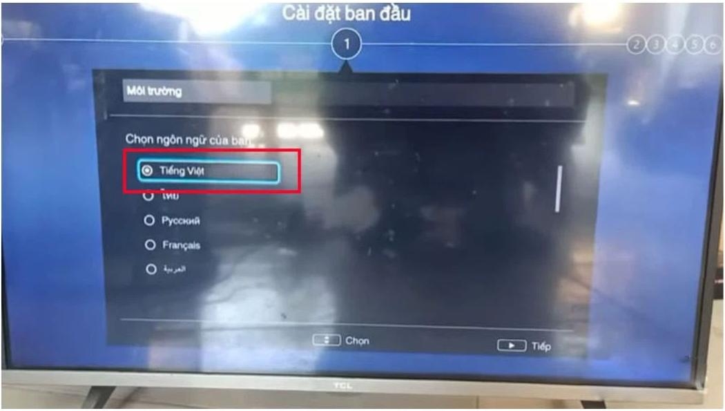 Cách cài đặt tiếng Việt cho tivi TCL (ảnh 1)