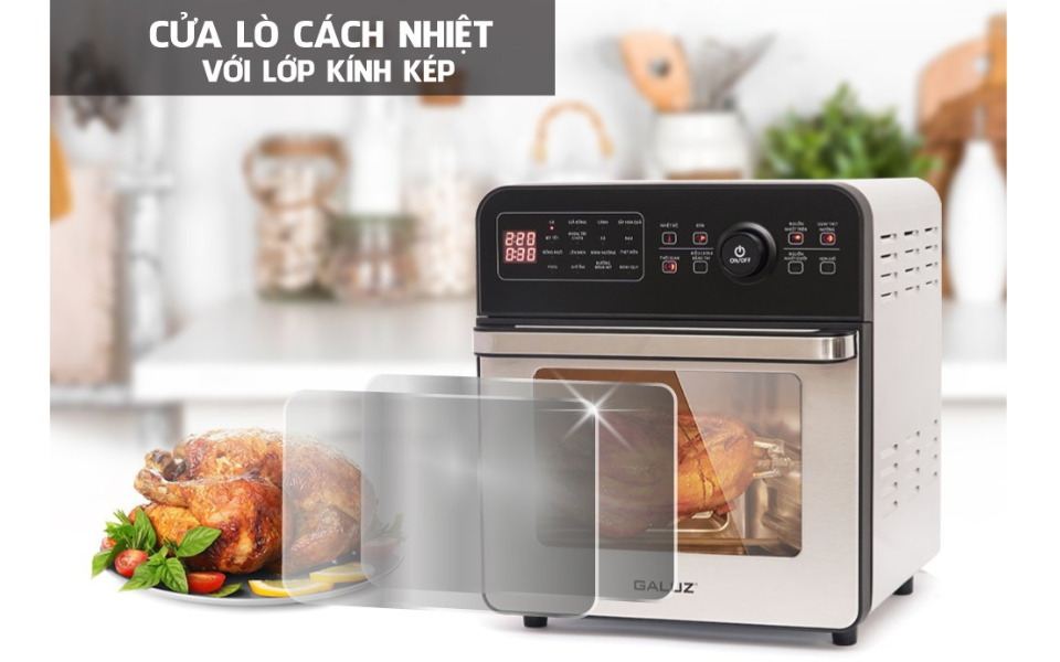 Nồi Chiên Không Dầu Galuz GLA 1518