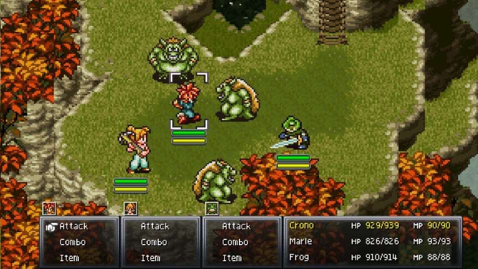 Lối chơi Chrono Trigger tương tự như những thể loại game đánh theo lượt JRPG