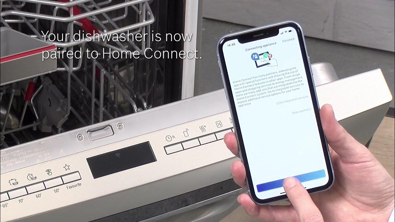 cách kết nối máy rửa bát Bosch với điện thoại 8