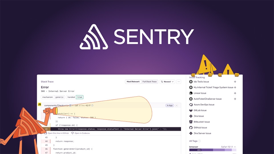 Sentry được Spotify sử dụng để thu thập dữ liệu về lỗi và sự cố