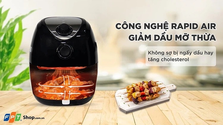 So sánh nồi chiên không dầu Magic và Xiaomi (hình 3)
