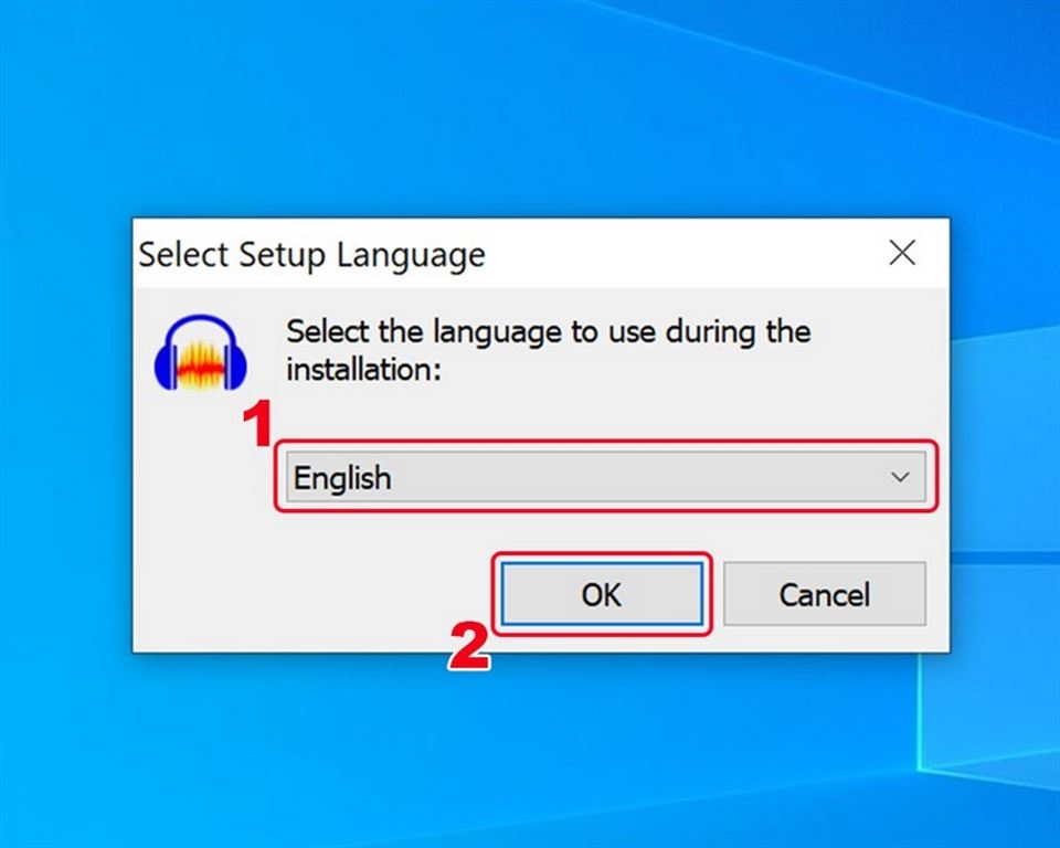 Chọn ngôn ngữ cần sử dụng