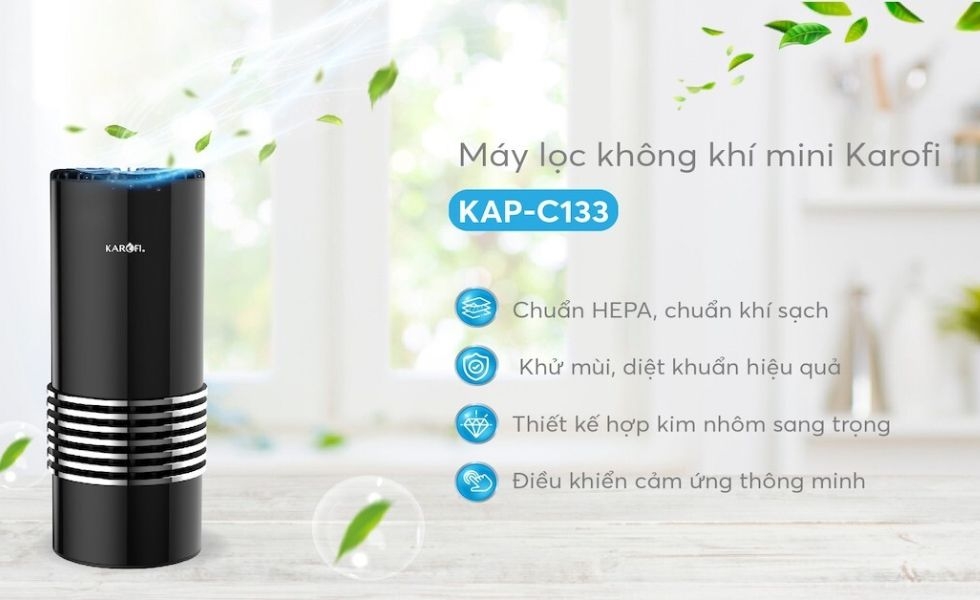 Máy lọc không khí mini Karofi KAP-C133