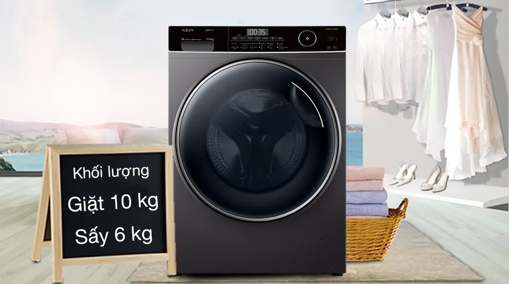 Cách sấy đồ bằng máy giặt AQUA (ảnh 1)