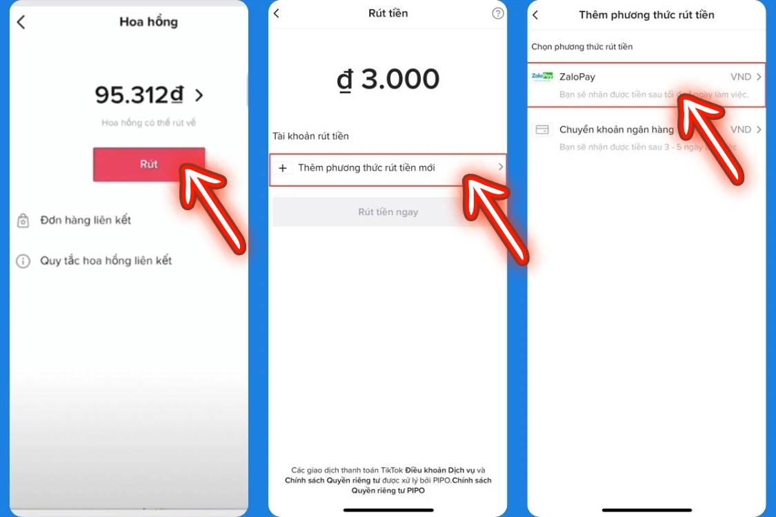Cách rút tiền hoa hồng từ TikTok Affiliate&nbsp; 1