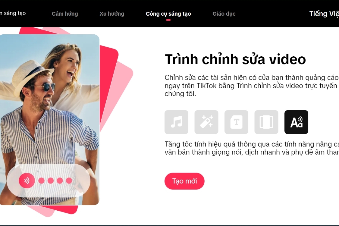 Sử dụng công cụ sáng tạo