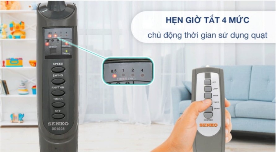 cách sử dụng remote quạt Senko - Ảnh 4